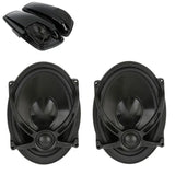 5"x7" Saddlebag Lid Speakers For Harley Touring Models Electra Street Road Glide FLHTCU FLHR FLTR FLHRC 94-UP Black