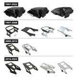 Motorcycle Razor Pack Trunk Backrest Pad Mounting Rack For Harley Tour Pak 1997-2022 Road King Street Electra Glide FLHT FLTRX