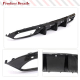 W205 Real Carbon Fiber Rear Bumper Diffuser Spoiler for Mercedes-Benz C205 A205 C63 S AMG Coupe 2015 - 2019 With Radar Hole