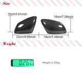 Dry Carbon Fiber Mirror Caps for Porsche Taycan 9J1 Turbo S 2019-2021 Replacement Style Side Rearview Mirror Cover Caps Exterior