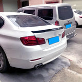 Black Spoiler for BMW F10 5 Series F18 2010-2017 Year Carbon Surface Rear Boot Ducktail Wing Decoration Accessories