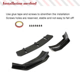 Carbon Fiber Front Bumper Lip for BMW 5 Series G30 G31 M Sport 2017-2019 520i 530i 540i M550i Front Lip Chin Splitter Protector