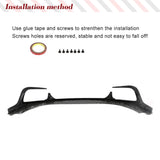 Fit For Maserati Ghibli S Q4 2014-2016 Real Carbon Fiber Car Front Bumper Lip Splitter Canards Front Chin Body Kits Protection