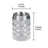 4pcs Universal Car Wheel Tire Valve Stem Caps Dust Covers Aluminum Tire Wheel Stem Air Valve Cap Car Accessories