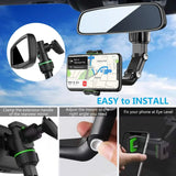 Multifunctional Car Bracket Rearview Mirror Rear Seat Video Shooting Car Navigation Recorder Fixing Clip Support Frame