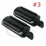 Motorcycle 32mm 1.25" Long Angled Highway Engine Guards Foot Pegs Mounts For Harley touring dyna Electra Road Sport Super Glide