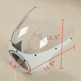 Motorcycle 5.75" 5-3/4" Cafe Racer Headlight Fairing Windscreen Windshiled For Harley Sportster Dyna