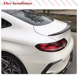 Carbon Fiber Trunk Spoiler for Mercedes Benz C Class W205 C205 Coupe 2015-2018 C43 C63 AMG Auto Rear Boot Lid Highkick Wing