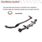 For Chevrolet Corvette C8 Z06 Coupe 2023 Carbon Fiber Rear Bumper Car Body Kits Diffuser Spoiler Decoration Trim 2 pcs