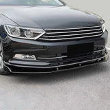 For Volkswagen Passat B8 2015-2022 3PCS Car Front Bumper Lip Body Kit Spoiler Splitter ABS Bumper Canard Bar Guard Auto Chin