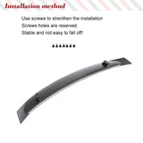 Carbon Fiber Auto Racing Rear Trunk Spoiler Active Wing Lip for Audi R8 Coupe 2016 - 2019 Car Rear Trunk Boot Lip Spoiler