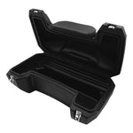 ATV Rear Seat Rack Cargo Storage Box Trunk Passenger Luggage w/ Backrest Pad 96L
