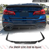 Carbon Fiber Car Rear Bumper Lip Spoiler Diffuser Body Kit for BMW G30 G38 M Sport Sedan 4 Door 2017 2018 2019 540i Non Standard