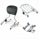 Motorcycle Sissy Bar Backrest Luggage Rack Docking Kit For Harley Touring Road King Street Glide FLHX 2014-2024