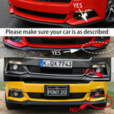 For Ford Mustang 2015-2017 Car Front Bumper Splitter Lip Diffuser Body Kit Spoiler Guard Spoiler Frontal Retrofit Accessories