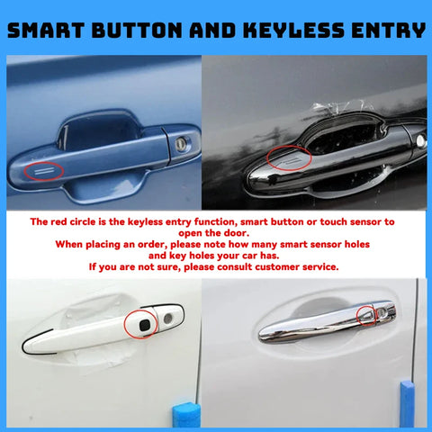 For Toyota Previa XR50 Estima Tarago 2006-2019 2007 Door Strip Car Exterior Door Handle Covers Trim Set Style Fit Protection Kit