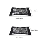 Car storage bag Trunk  Seat Elastic String Net Magic Sticker Universal Storage Bag Pocket Auto Organizer Seat Back Bag