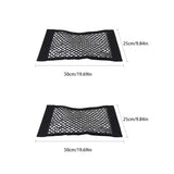 Car storage bag Trunk  Seat Elastic String Net Magic Sticker Universal Storage Bag Pocket Auto Organizer Seat Back Bag