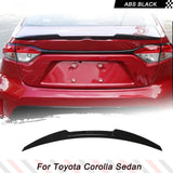 ABS Glossy Black Car Rear Trunk Racing Spoiler Wing For Toyota Corolla Sedan 2020-2022 Trunk Spoiler Boot Car Rear Highkick Lip