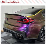 Carbon Fiber Rear Bumper Diffuser Lip Spoiler for BMW 5 Series G30 G38 M-SPORT 2018-2022  Rear Bumper Diffuser Lip Body Kits