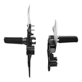 Motorcycle Front Driver Foot Pegs Brackets Set For Kawasaki Ninja 650 Z650 2017-2024 Z650RS 2022-2023