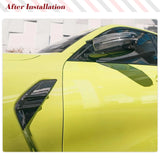 For BMW 3 Series G80 M3 2021 2022 Car Air Intake Replacement Style Dry Carbon Car Front Side Fender Air Vent Covers Trim