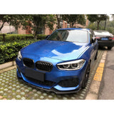 Carbon Fiber Front Lip Spoiler For BMW 1 Series F20 M Sport Hatchback 2 4 Door 2016 -2018 Car Head Bumper Chin Guard FRP