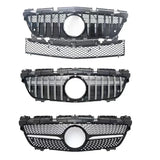 Upgrade to GT style gloss silver/black front bumper grille for mercedes benz SLK R172 2011-2015
