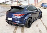 Dry Carbon Fiber Material Rear Roof Spoiler Window Trunk Wings For Alfa Romeo Stelvio 2017 2018 2019 Car Styling Bumper