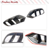 Car Front Bumper Air Vent Trims Mesh Grill for Mercedes Benz C Class W205 Standard 4D 2015-2018 Fog Lamp Cover Carbon Fiber/FRP