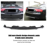 PU Unpainted Car Rear Bumper Lip Spoiler Diffuser With Silver Trim for Audi A5 Coupe Standard Only 2008 - 2011