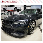 Carbon Fiber Front Bumper Lip Spoiler for BMW 3 Series G20 M340i 330i Bumper 2018 - 2022 Front Bumper Lip Spoiler