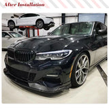 Carbon Fiber Front Bumper Lip Spoiler for BMW 3 Series G20 M340i 330i Bumper 2018 - 2022 Front Bumper Lip Spoiler