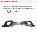 Dry Carbon Car Rear Bumper Diffuser Lip Spoiler for Audi R8 V10 GT Performance Coupe 2023 Facelift New R8 Carbon Diffuser