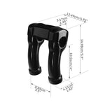 4" Tall Handlebar Riser Clamp For Harley Softail Breakout Standard Street Bob FXBB FXDR FXBR 1.25" Bar