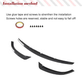 Carbon Fiber Car Front Bumper Lip Spoiler For Mercedes-Benz E Class C238 A238 Sport 2-Door Car Front Body Kits Raing Spoiler Lip