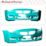 Carbon Fiber Car Front Bumper Chin Lip For BMW 6 Series F06 F12 F13 650i M-SPORT 2012-2019 Car Front Spoiler Splitters Body Kits