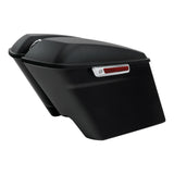 4" Stretched Extended Saddlebags Saddle Bags For Harley Touring Road King Street Electra Glide 2014-2022 2019 2018 Motorcycle