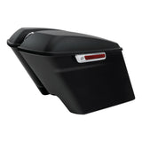 4" Stretched Extended Saddlebags Saddle Bags For Harley Touring Road King Street Electra Glide 2014-2022 2019 2018 Motorcycle
