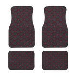 Car Floor Mats 4PCS Universal PU Leather Waterproof Auto Foot Pad Protector Carpet Front and Rear Mats Set Auto Accessories