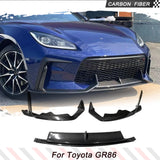 Real Carbon Front Bumper Lip Chin Spoiler For Toyota GR86 2022 2023 Front Lip Chin Guard Apron Front Spoiler Racing Body Kits