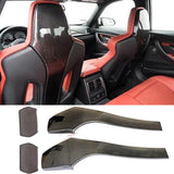 Carbon Fiber Car Inner Seat Back Covers Trims For BMW F80 M3 F82 F83 M4 F87 M2 M2C Sedan Coupe Convertible 2014 - 2018 Seat Back