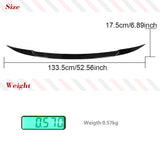 For BMW X5 G05 2019 2020 Car Middle Trunk Wing ABS Glossy Black Rear Middle Spoiler Trunk Wing Lip Car Rear Trunk Racing Spoiler