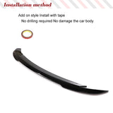 Car Rear Trunk Spoiler for Dodge Charger 2011-2022 Rear Car Rear Trunk High-Kick Tail Spoiler Wing Lip Car Accessories ABS Black