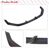 Car Front Bumper Lip Spoiler Splitters Apron Body Kits for Audi RS3 Sedan 4 Door 2017-2019 Carbon Fiber Front Bumper Lip Spoiler