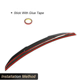 Car Rear Trunk Spoiler Wings Carbon Fiber for BMW 5 Series E60 Base Sedan M5 2004-2009 Racing Rear Spoiler Boot Lid Wing Lip