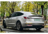 Glossy Black Body Kit With Front Lip Rear Bumper Diffuser Spoiler Side Skirt Aero Kit For Tesla Model 3 2018 2020