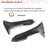 Carbon Fiber Car Front Bumper Canards Lip Splitters Flaps Cupwings for BMW 6 Series F06 F12 F13 M tech M sport 2012-2019 Spoiler