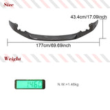 Carbon Fiber Front Bumper Lip Spoiler Splitters for BMW F87 M2 Competition M2C 2018 2019 2020 Front Bumper Spoiler Body Kits