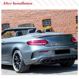 Carbon Fiber Car Rear Trunk Spoiler Wing For Mercedes Benz A205 (W205) C43 C63 AMG 2015-2020 Rear Trunk Boot Lip Wing Spoiler